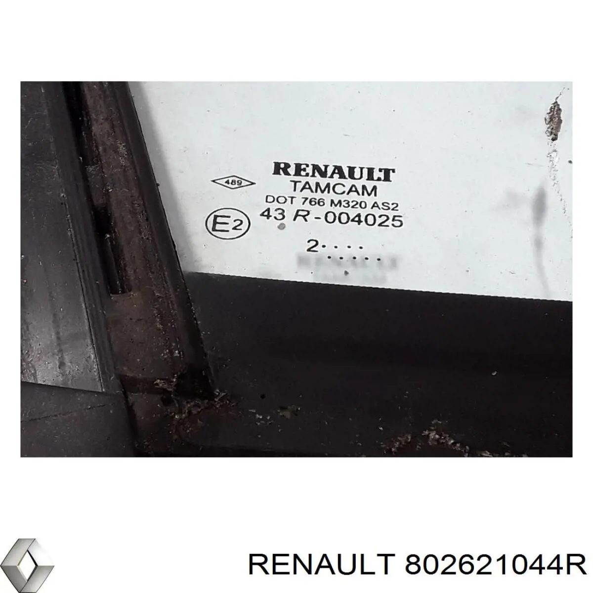 Comprar 802621044R Renault (RVI) Cristal de ventanilla fija de puerta delantera derecha