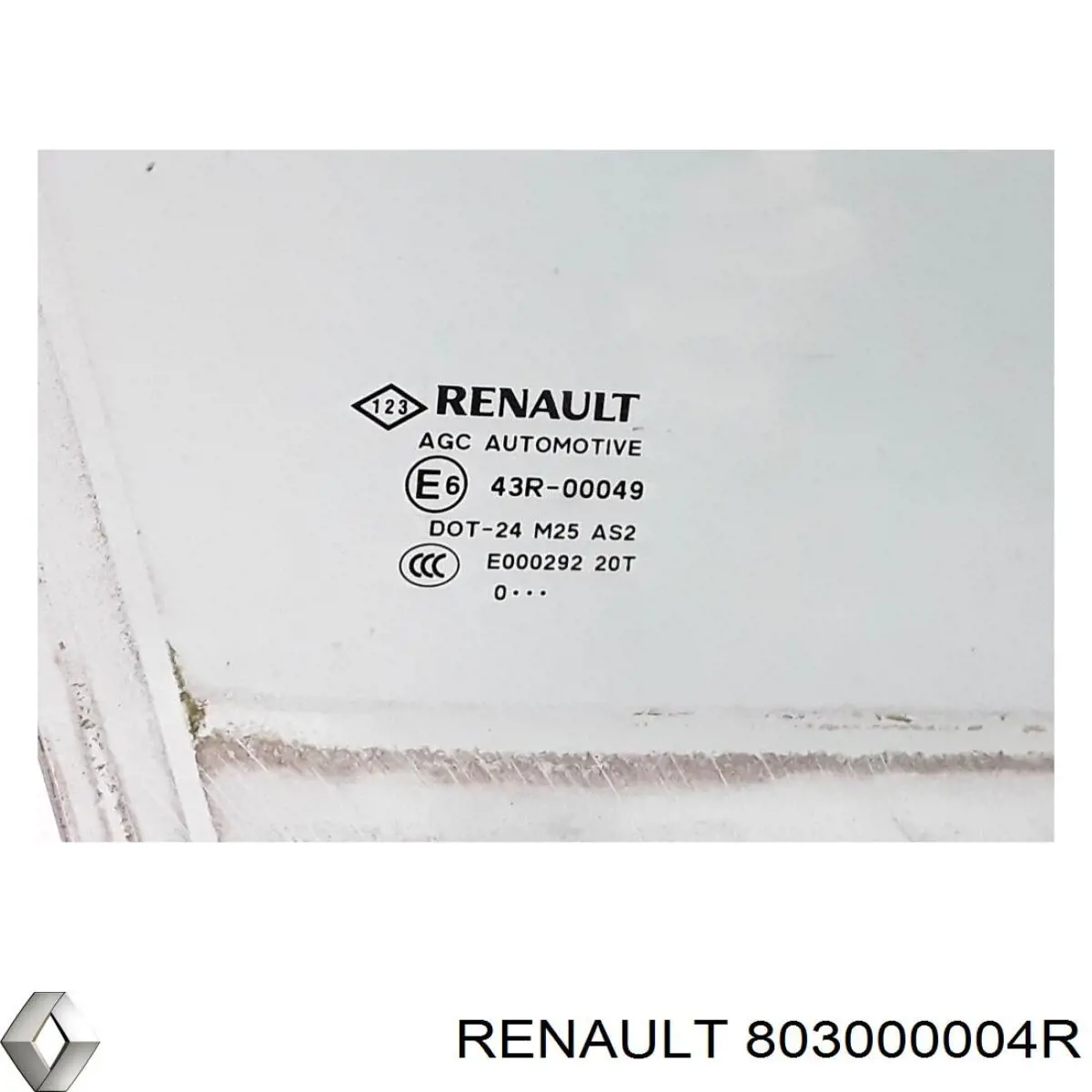 803000004R Renault (RVI) luna de puerta delantera derecha
