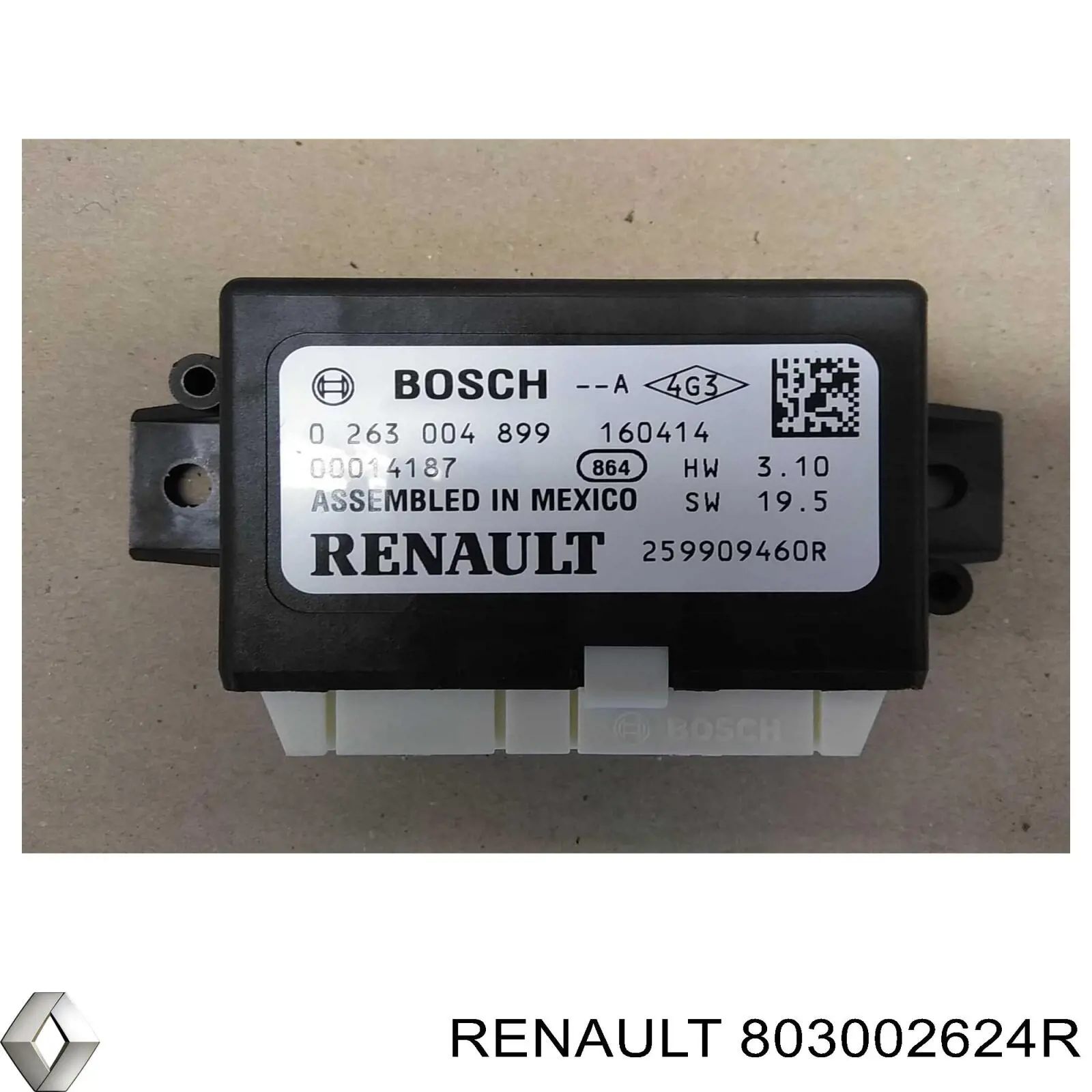 803002624R Renault (RVI) Luna de puerta delantera derecha