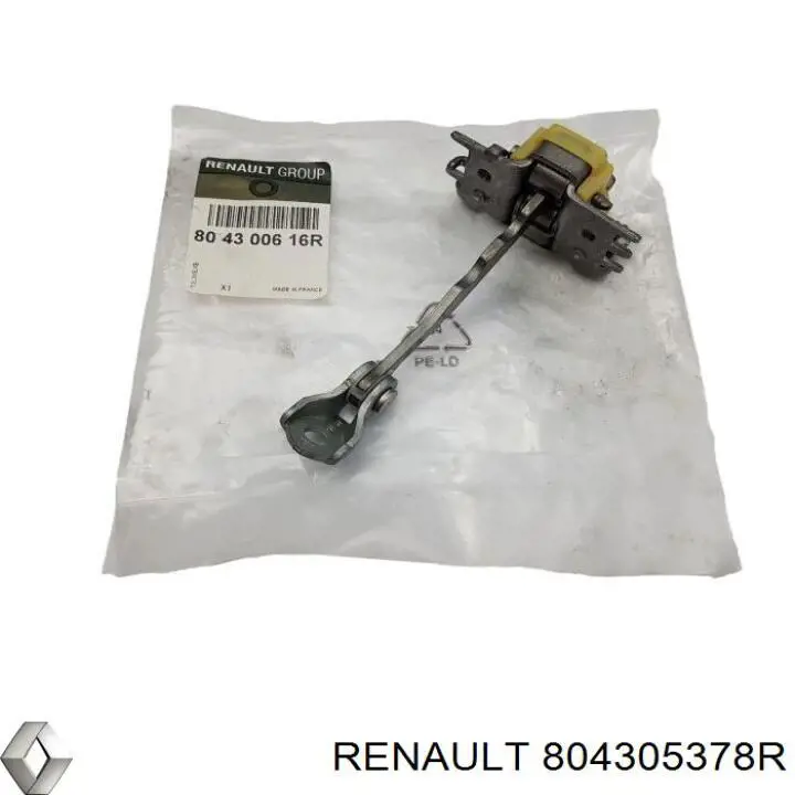 Comprar 804305378R Renault (RVI) Limitador de apertura de puerta delantera
