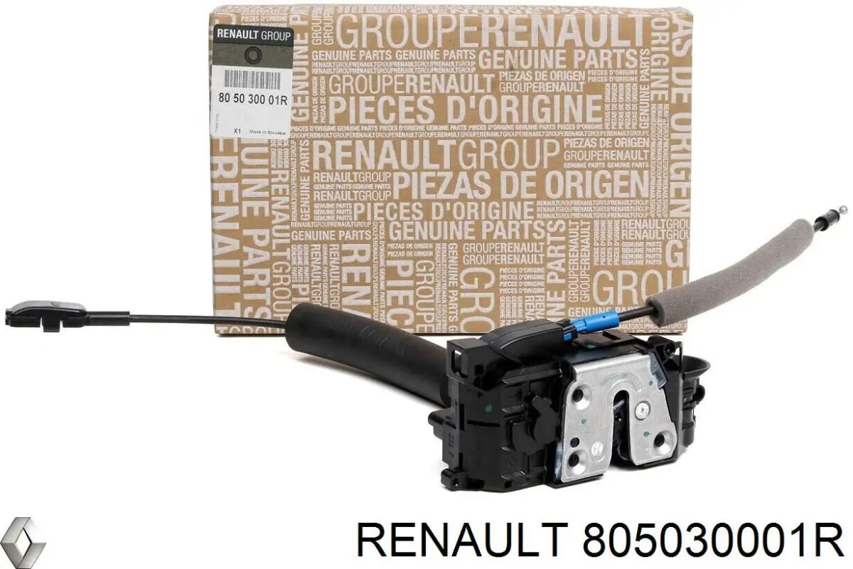 805030001R Renault (RVI) cerradura de puerta delantera izquierda
