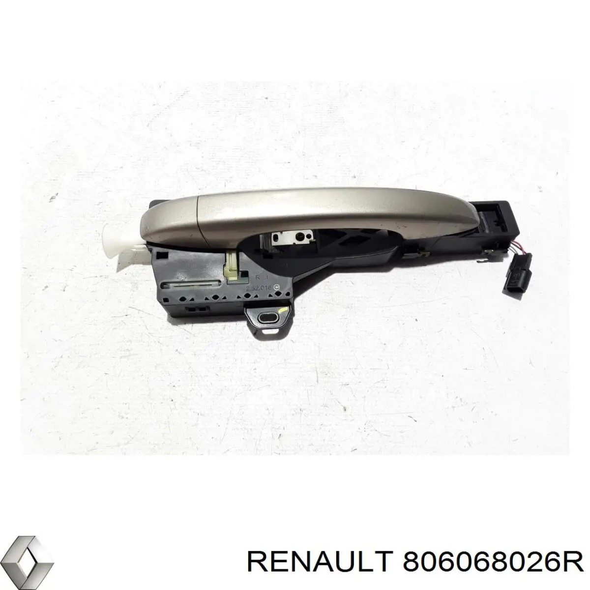 806068026R Renault (RVI) Soporte de manija exterior de puerta derecha