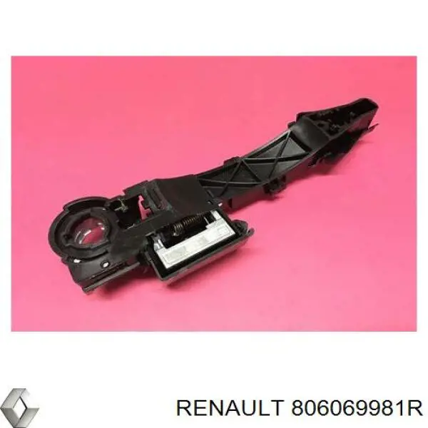 Comprar 806069981R Renault (RVI) Soporte de manija exterior de puerta trasera derecha de doble hoja