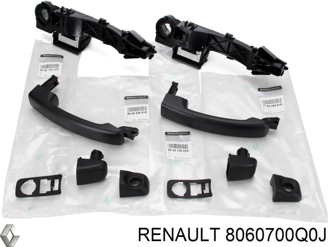 8060700Q0J Renault (RVI) Manecilla de puerta exterior delantero