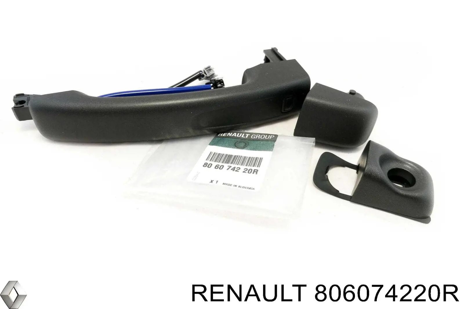 806074220R Renault (RVI) tirador de puerta exterior delantero izquierda