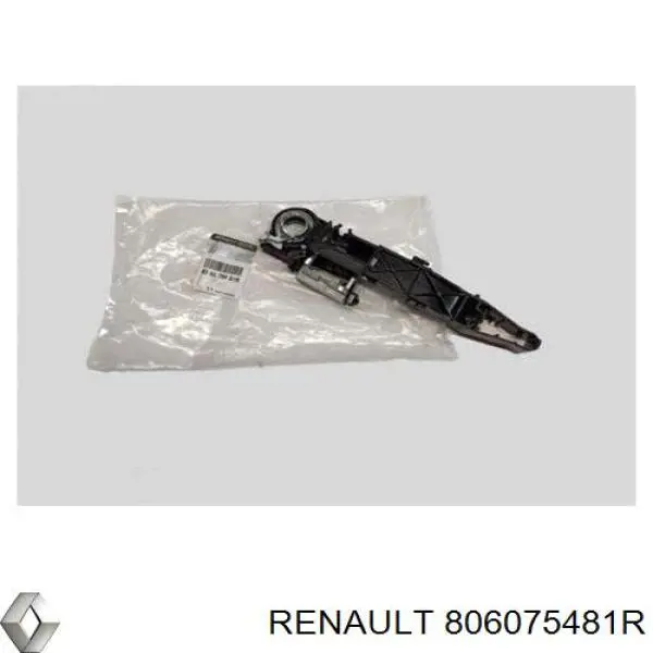 806075481R Renault (RVI) soporte de manilla exterior de puerta delantera izquierda