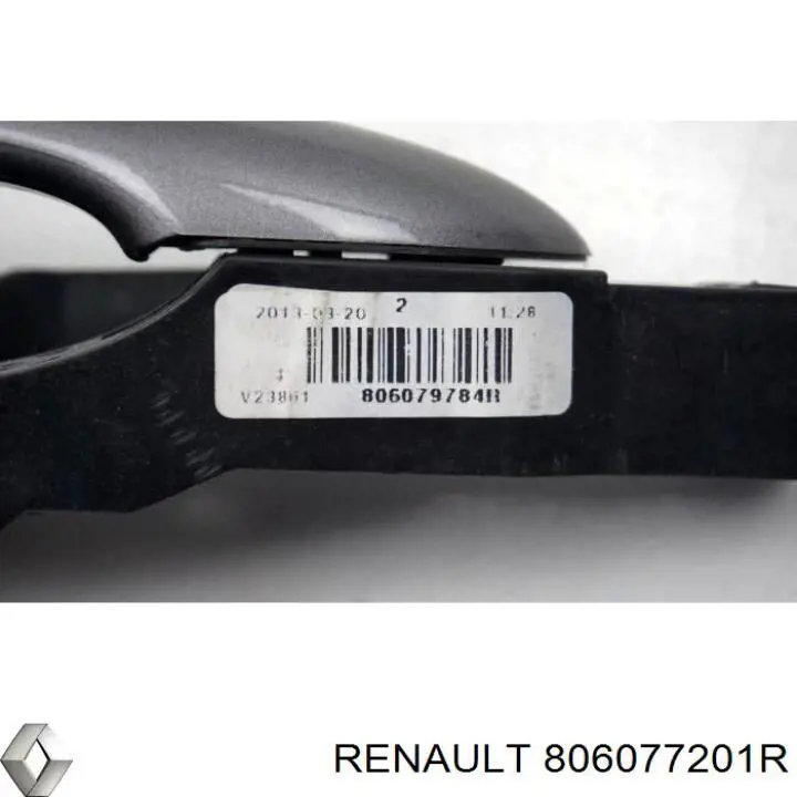 806077201R Renault (RVI) Soporte de manija exterior de puertas izquierdas