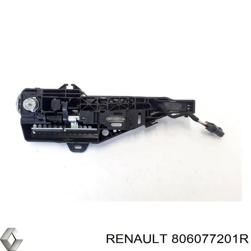 Soporte de manija exterior de puertas izquierdas 806077201R Renault (RVI)