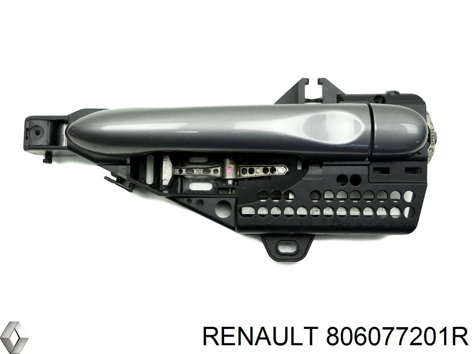 Soporte de manija exterior de puertas izquierdas Renault (RVI) 806077201R precio, desde 38,25 EUR