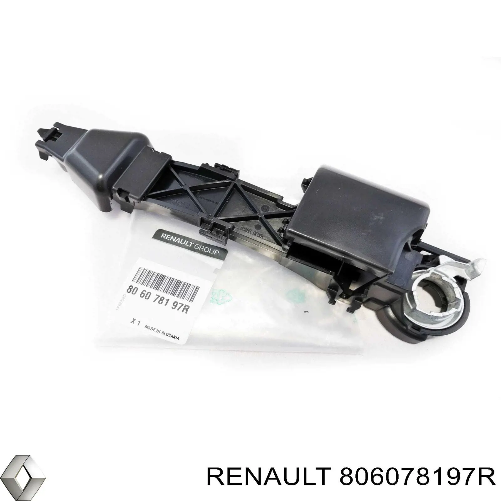 Comprar 806078197R Renault (RVI) Soporte de manija exterior de puerta trasera izquierda