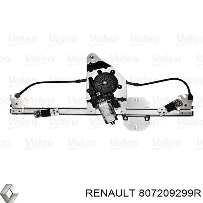 807209299R Renault (RVI) mecanismo de elevalunas, puerta delantera derecha