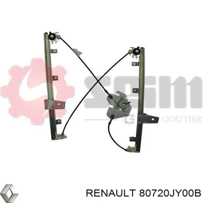 80720JY00B Renault (RVI) mecanismo de elevalunas, puerta delantera derecha
