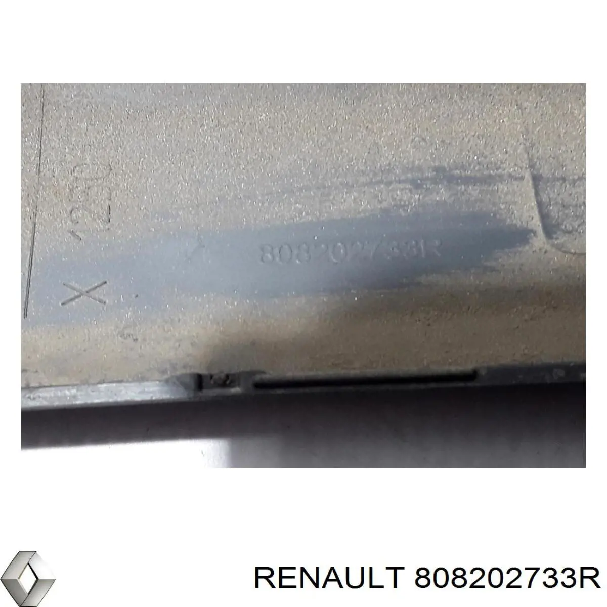 808202733R Renault (RVI) moldura de la puerta delantera derecha