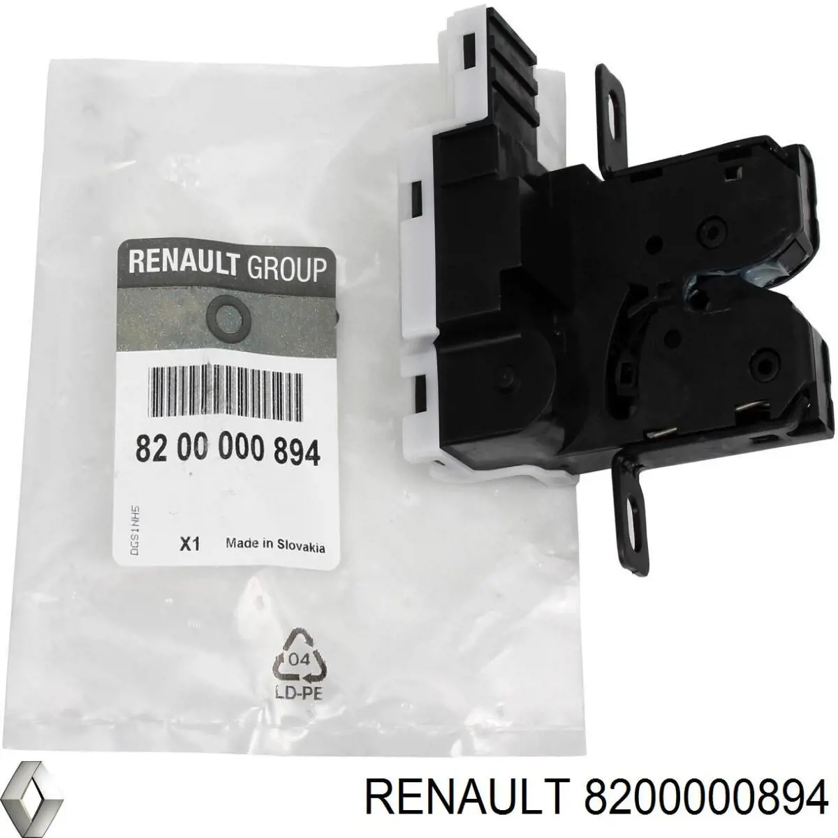 7700430941 Renault (RVI) cerradura de vidrio del maletero