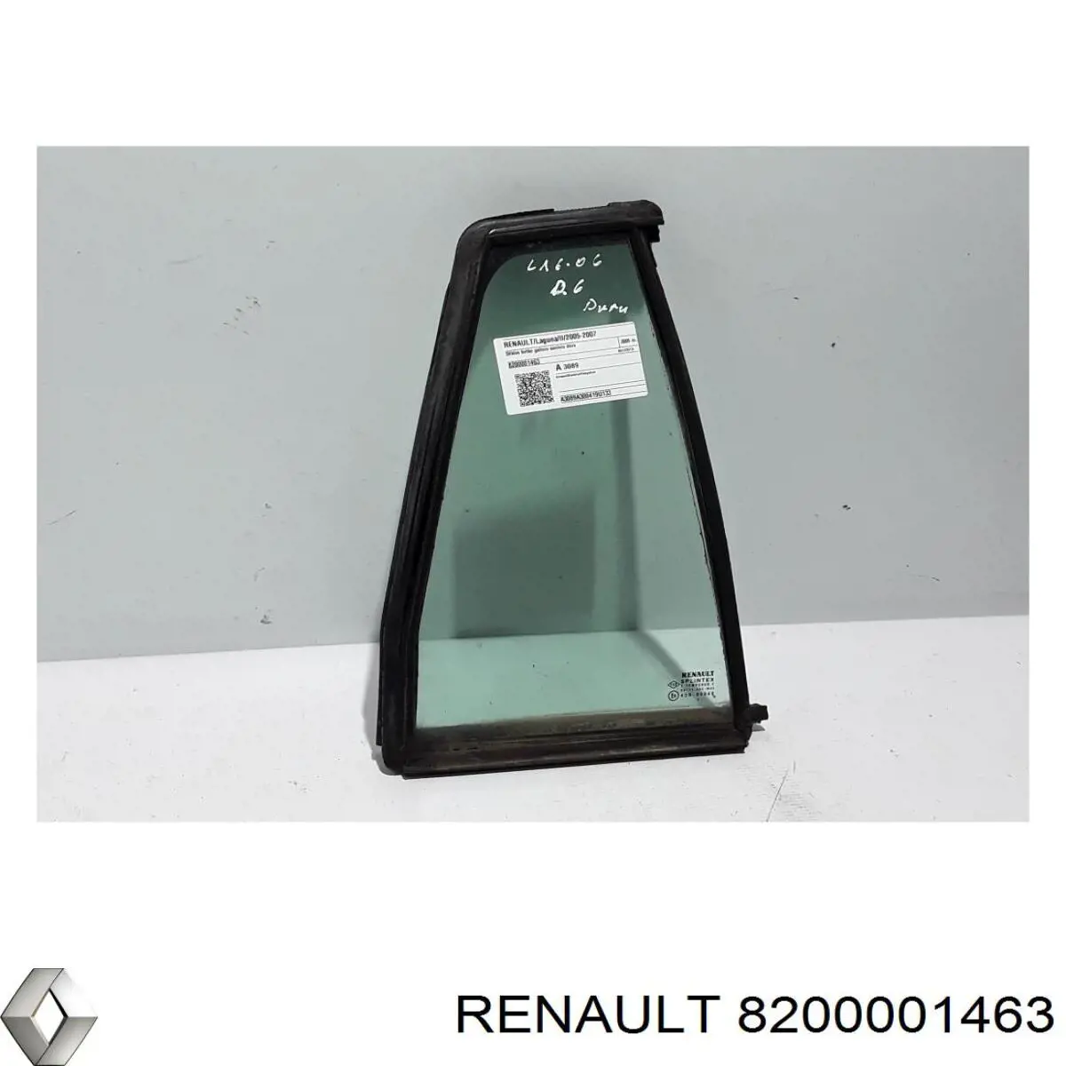 8200001463 Renault (RVI) ventanilla lateral de la puerta trasera derecha