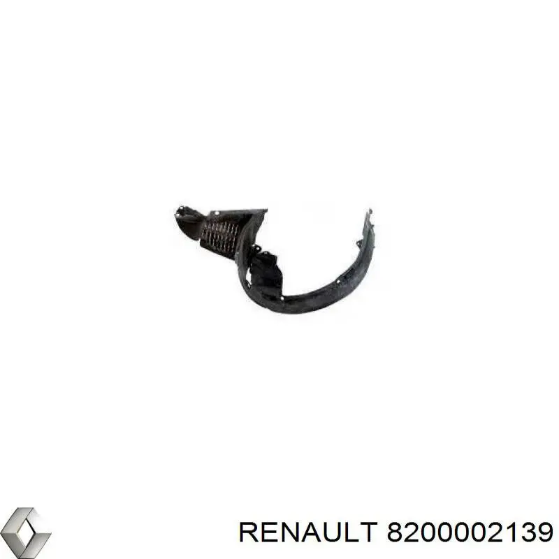 Comprar 8200002139 Renault (RVI) Guardalodos interior izquierdo, guardafango delantero