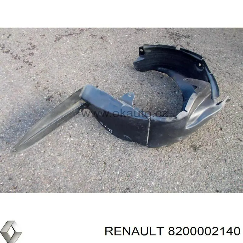 8200002140 Renault (RVI) guardabarros interior, aleta trasera, derecho
