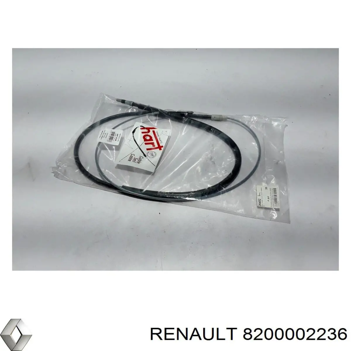 8200002236 Renault (RVI) cable de freno de mano trasero derecho/izquierdo