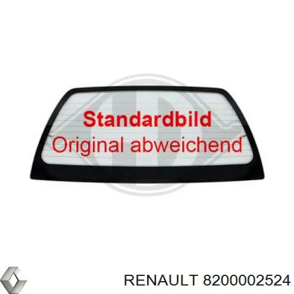 8200002523 Renault (RVI) cristal de el maletero, 3/5 puertas traseras (trastes)