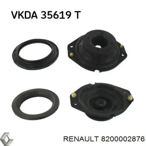 8200002876 Renault (RVI) soporte amortiguador delantero