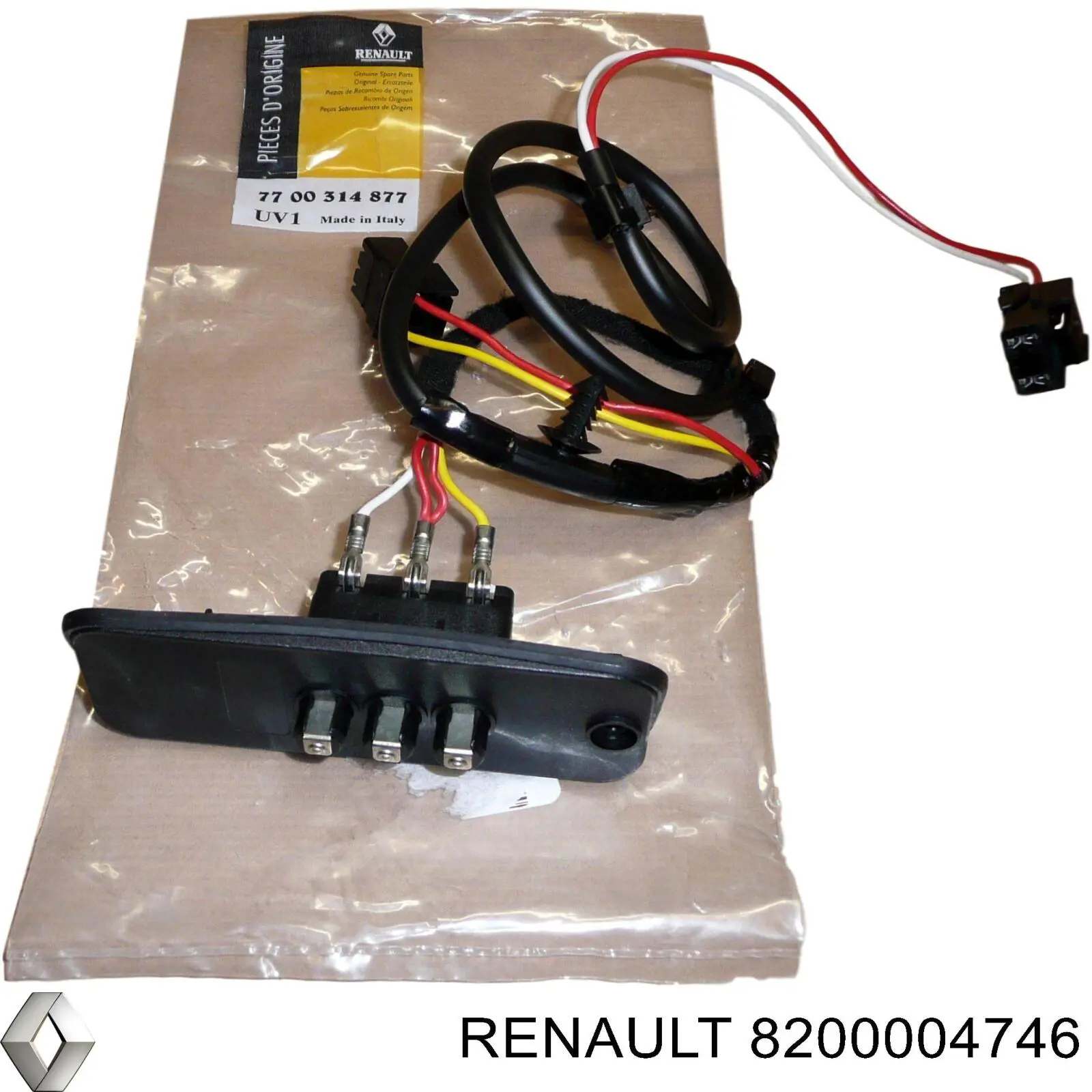 Manecilla de puerta, exterior izquierdo delantero/trasero Renault (RVI) 7701472933