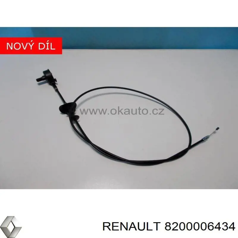 Cable de apertura de capó del motor Renault (RVI) 8200006434 precio, desde 23,12 EUR