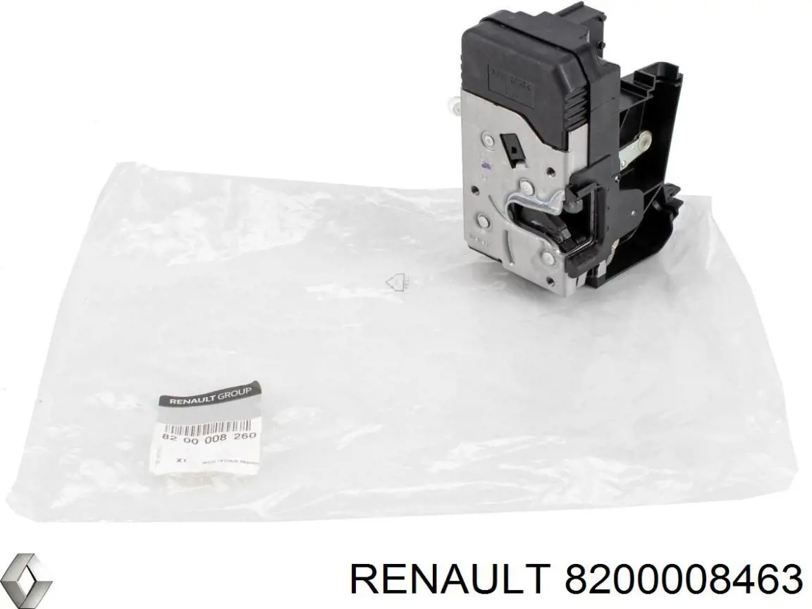 8200008463 Renault (RVI) cerradura de puerta corrediza lateral puerta corrediza
