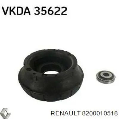 Comprar 8200010518 Renault (RVI) Rodamiento de soporte del amortiguador delantero