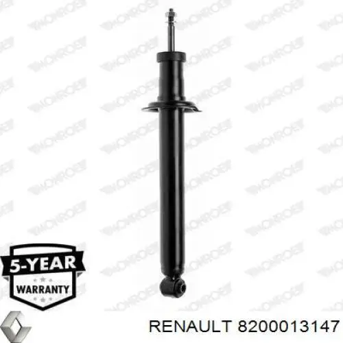 Amortiguador trasero 8200013147 Renault (RVI)