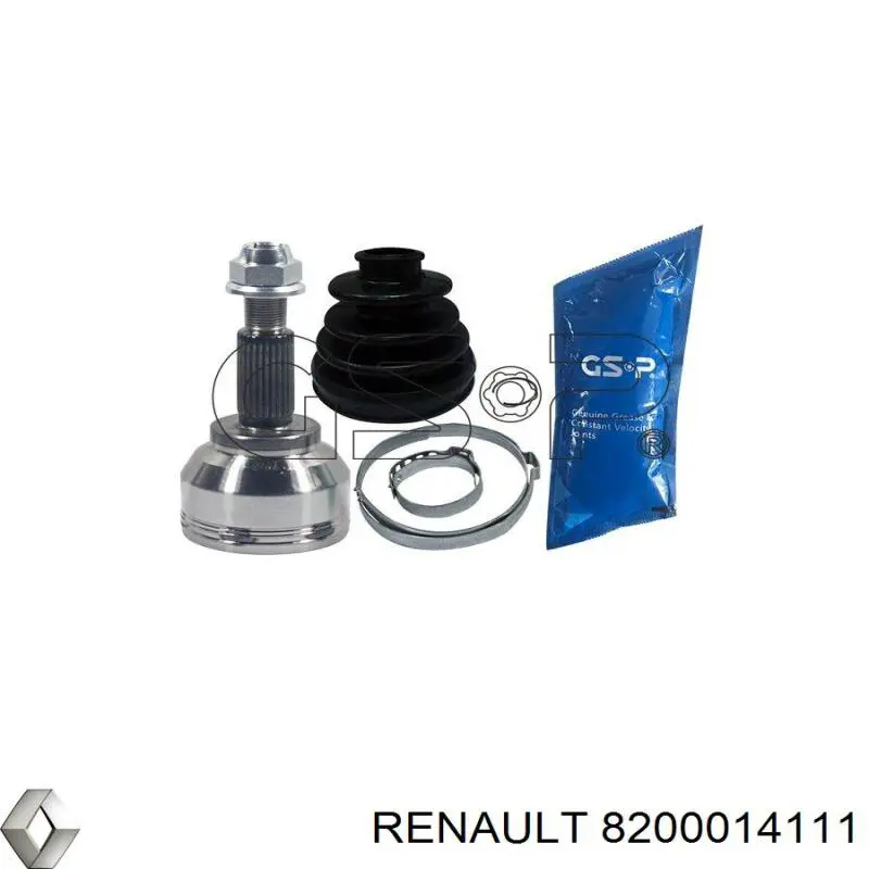 8200014111 Renault (RVI) árbol de transmisión delantero izquierdo