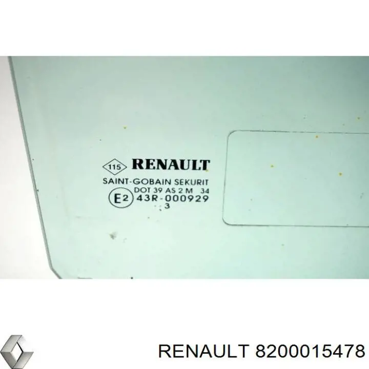 Luna de puerta del pasajero delantero para Renault Espace (JK0)