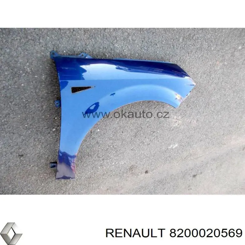 8200020569 Renault (RVI) guardabarros delantero derecho
