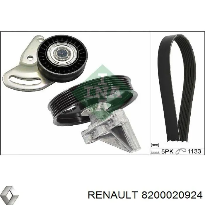 Correa de transmisión trapezoidal Renault (RVI) 8200020924 precio, desde 14,02 EUR