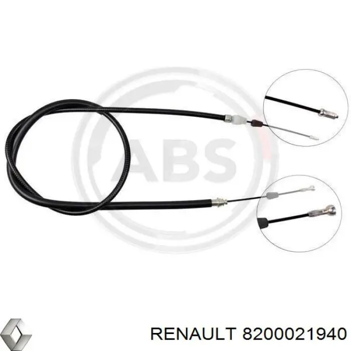 Comprar 8200021940 Renault (RVI) Cable de freno de mano trasero derecho/izquierdo