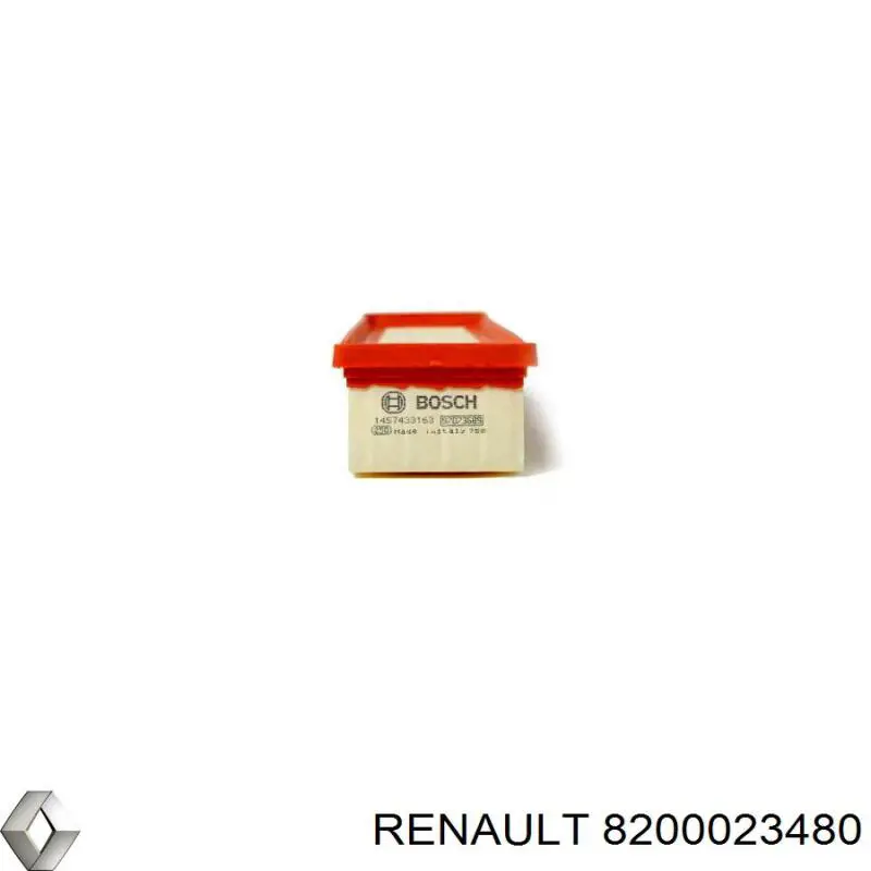 Filtro de aire 8200023480 Renault (RVI)
