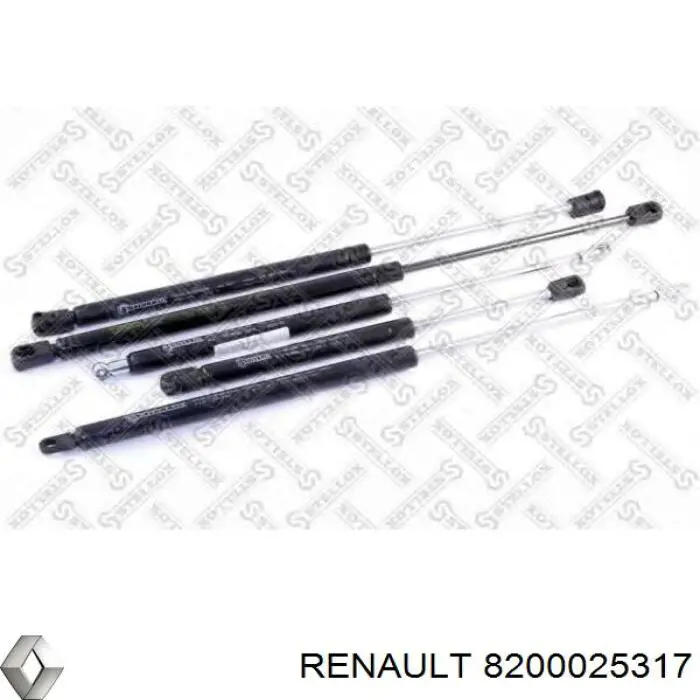 Amortiguador de maletero Renault (RVI) 8200025317 precio, desde 10,71 EUR