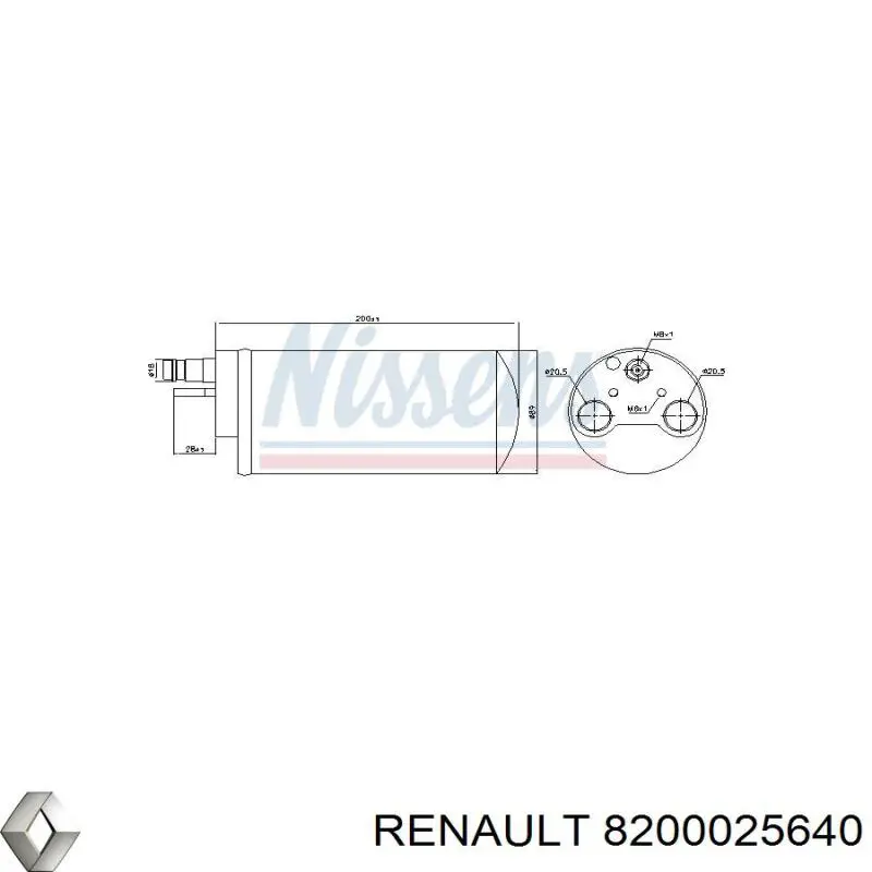 Comprar 8200025640 Renault (RVI) Filtro secador de aire acondicionado