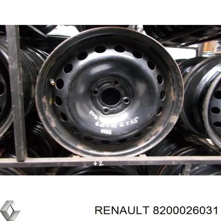 Llantas de acero (Estampado) para Renault Scenic (JM0)