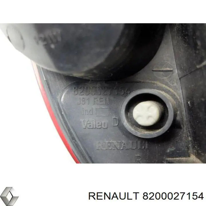 Piloto parachoques trasero derecho para Renault Espace (JK0)