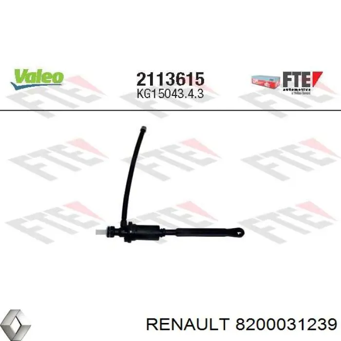 Cilindro de embrague Renault (RVI) 8200031239 precio, desde 42,47 EUR