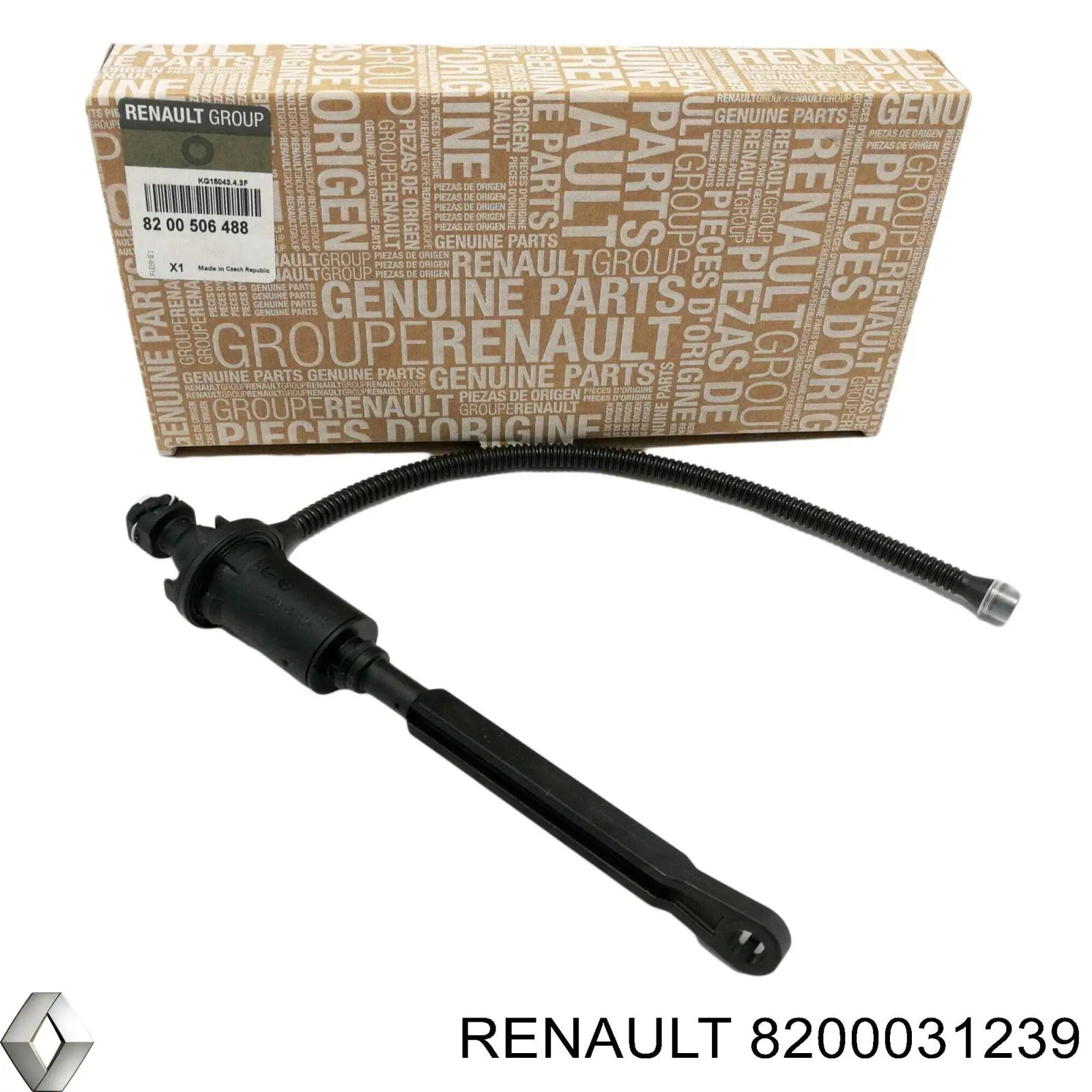 Cilindro maestro de embrague 8200031239 Renault (RVI)