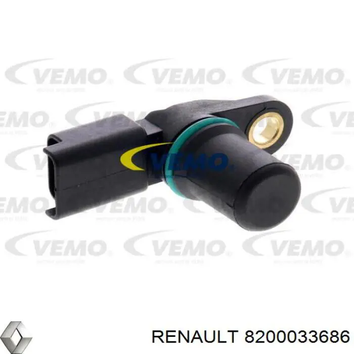 Sensor de árbol de levas 8200033686 Renault (RVI)