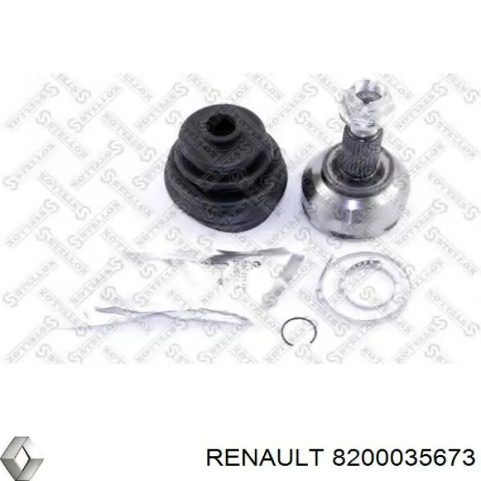 8200035673 Renault (RVI) árbol de transmisión delantero derecho