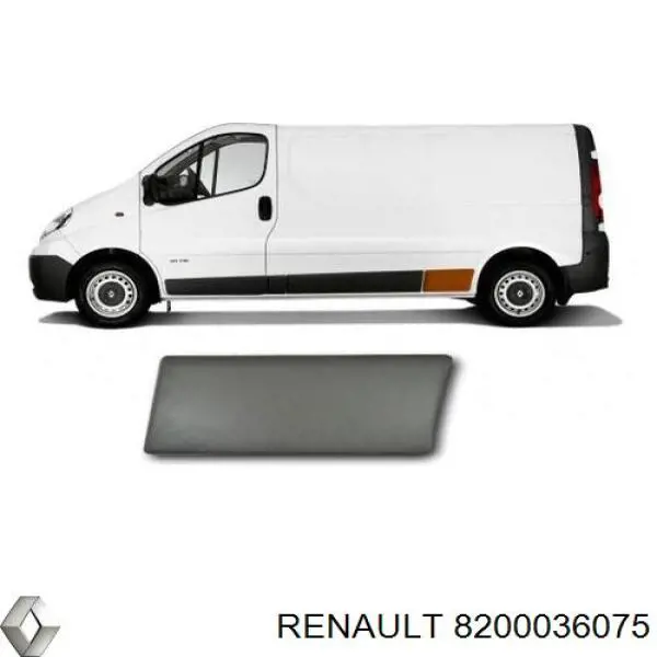 Moldura de puerta corredera Renault (RVI) 8200036075 precio, desde 69,70 EUR
