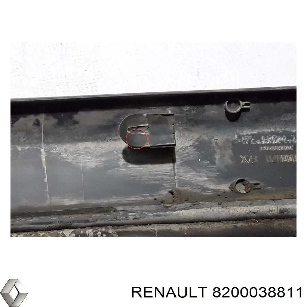 Revestimiento inferior de la puerta trasera derecha para Renault Vel Satis (BJ0)
