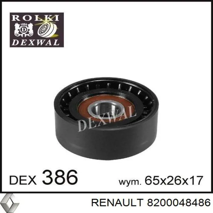 Tensor de correa poli V 8200048486 Renault (RVI)