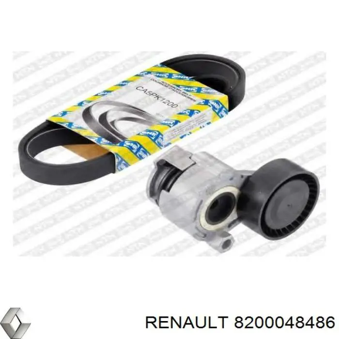 Tensor de la correa trapecial poli v Renault (RVI) 8200048486
