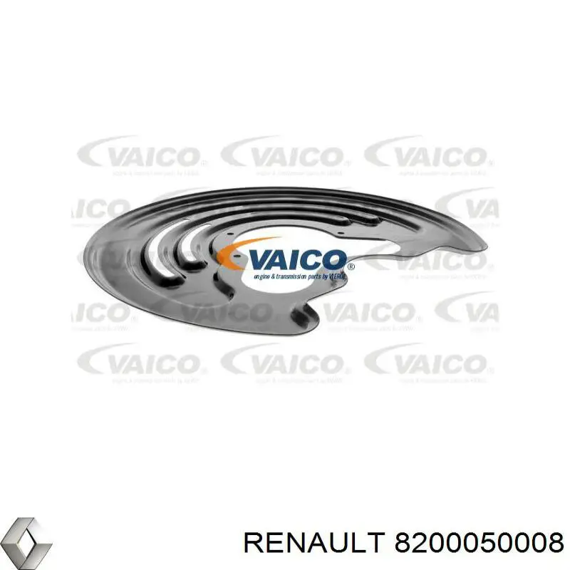 8200050008 Renault (RVI) chapa protectora contra salpicaduras, disco de freno trasero izquierdo
