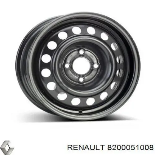 8200051008 Renault (RVI) llantas de acero (estampado)