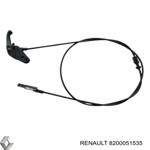 8200051535 Renault (RVI) cable de capó del motor